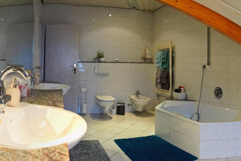 Grosse, Helle Wohnung Fuer Bis Zu 6 Personen 바인하임 외부 사진