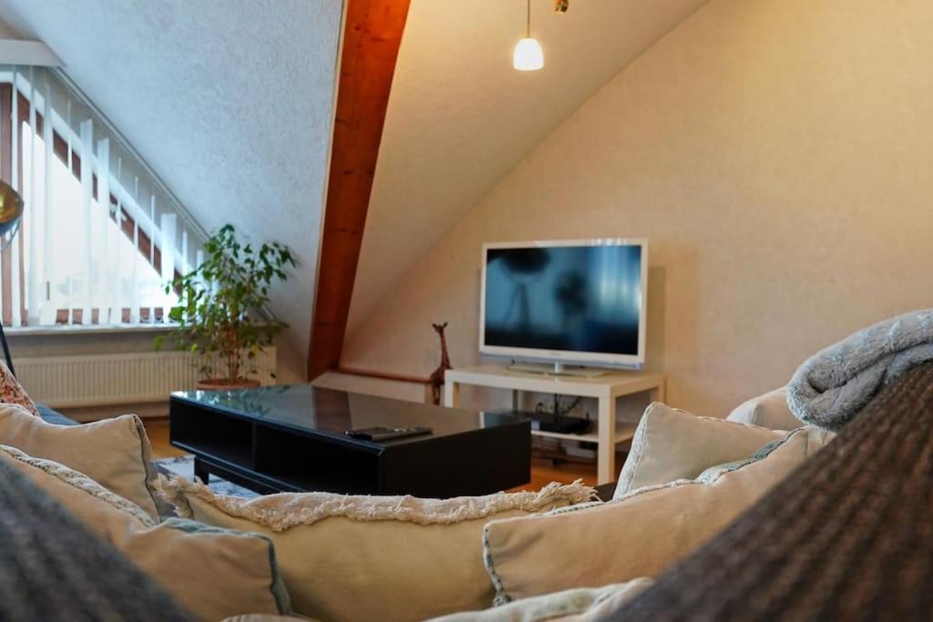 Grosse, Helle Wohnung Fuer Bis Zu 6 Personen 바인하임 외부 사진