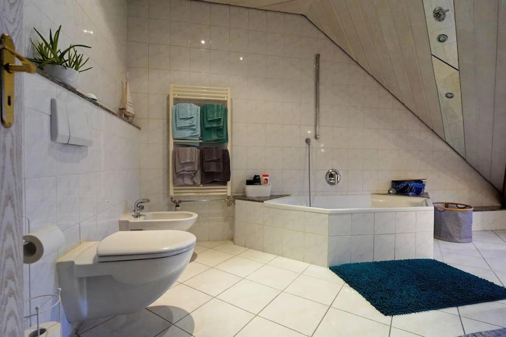 Grosse, Helle Wohnung Fuer Bis Zu 6 Personen 바인하임 외부 사진