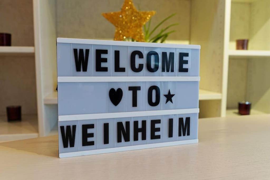 Grosse, Helle Wohnung Fuer Bis Zu 6 Personen 바인하임 외부 사진